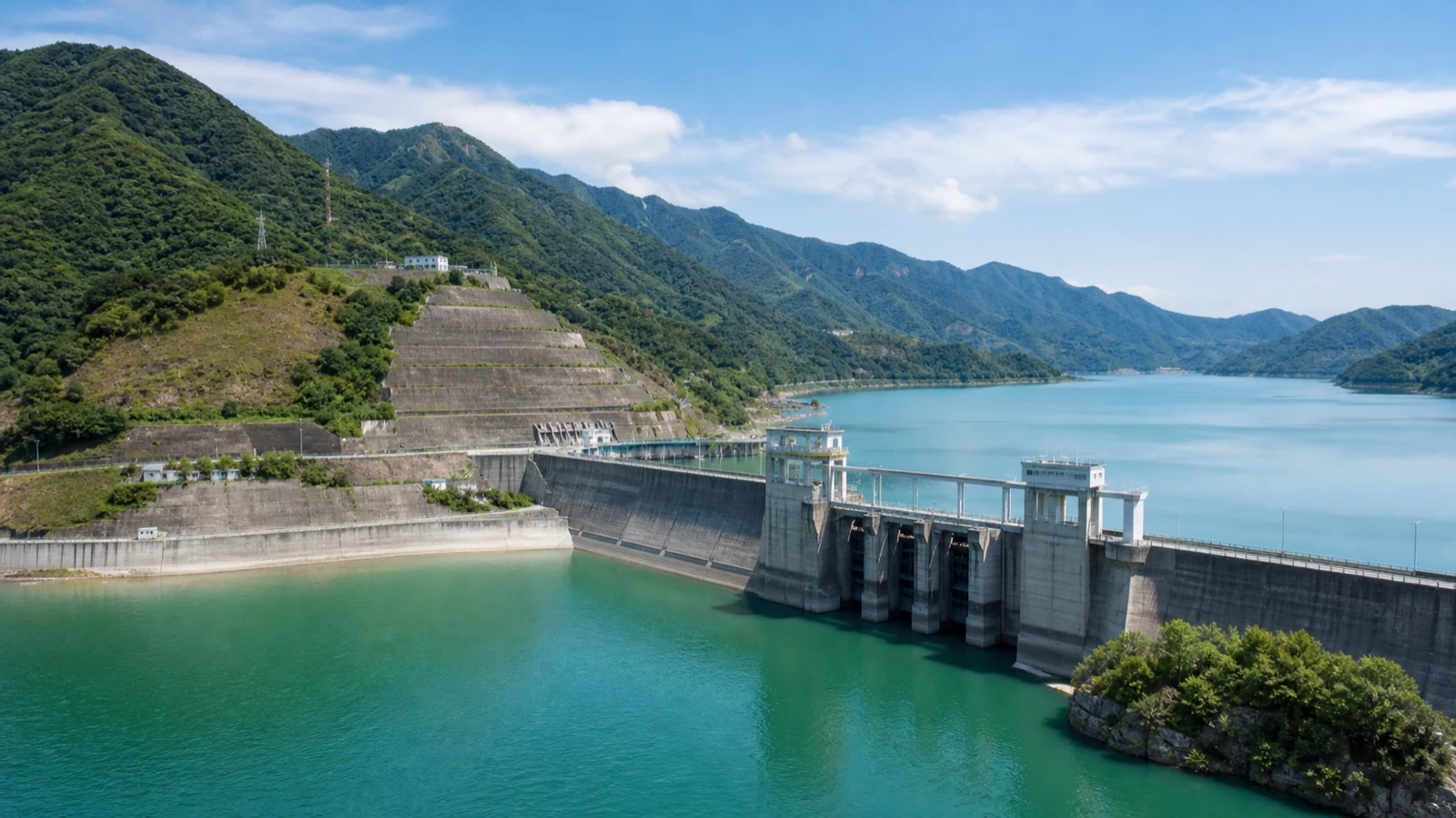 某大型水库智能监测项目场景示意